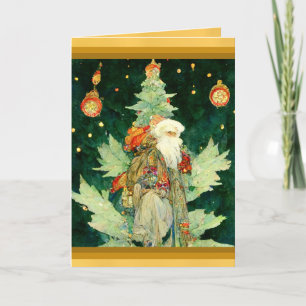 Tomte julkort impressionism akvarell riklig kort