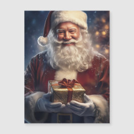 Tomte julkort magnet