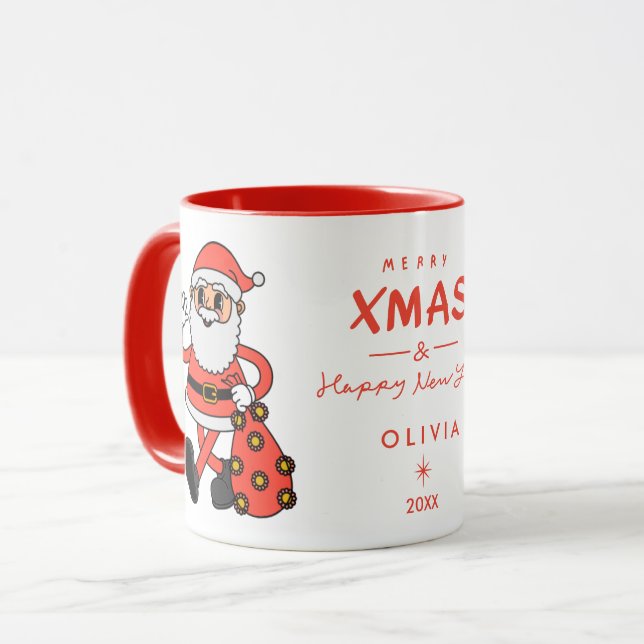 Tomte julmugg | Personlig  Mugg (Framsida vänster)