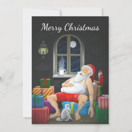 Tomte Kaffetid Julkort
