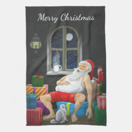 Tomte Kaffetid Kökshandduk