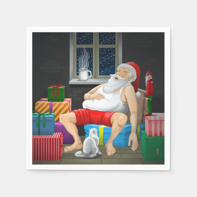 Tomte Kaffetid Pappersservett (Framsidan)