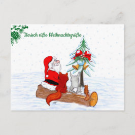Tomte Kanin Räv Ekorre, Deutsch Vykort