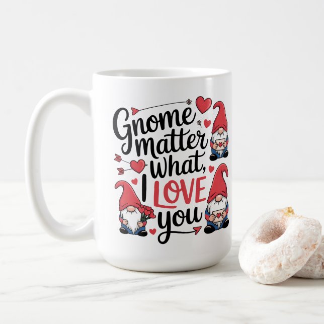 Tomte Kärlek Tomtar Spelar Roll Kaffemugg (Med munk)