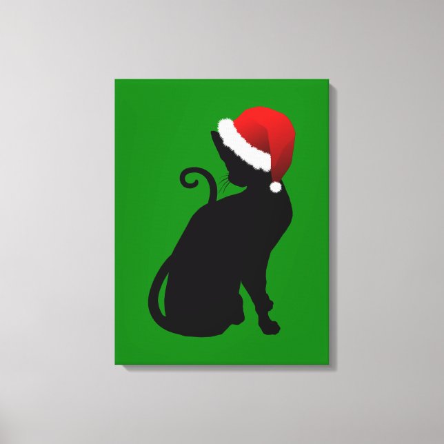 Tomte Katt Canvastryck (Framsida)