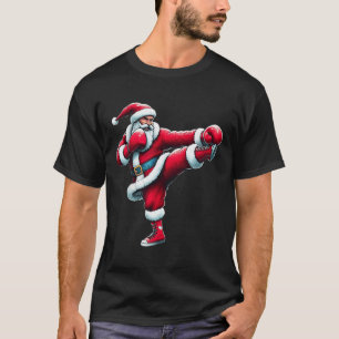 Tomte Kickboxing Boxning Sparkande Coola Sport Jul T Shirt