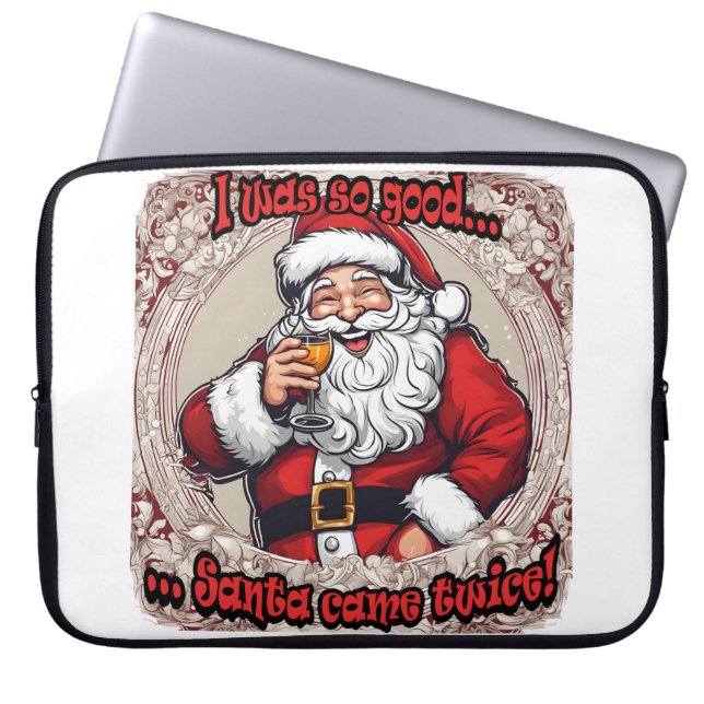 Tomte kom två gånger! laptop fodral (Framsidan)