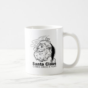Tomte kommer en gång om året kaffemugg