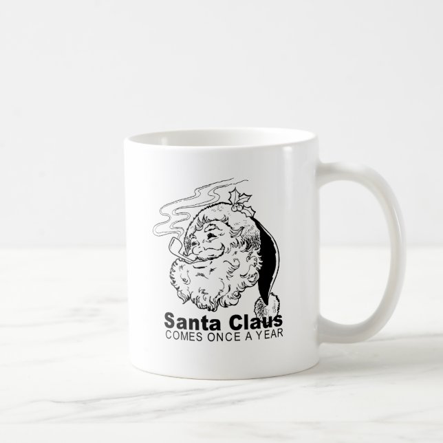 Tomte kommer en gång om året kaffemugg (Höger)