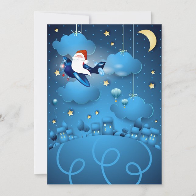 Tomte kommer  inbjudningar (Framsida)