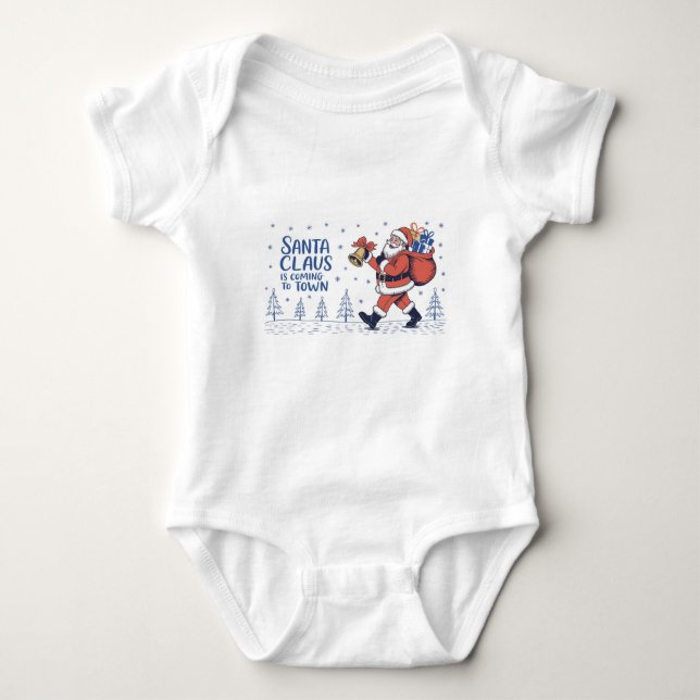 Tomte kommer till staden t shirt (Framsida)