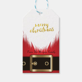 Tomte Kostym Jul Presentetikett