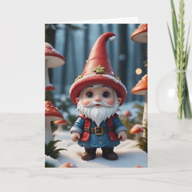 Tomte-magi Helgkort (Framsida)