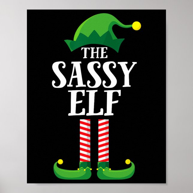 Tomte Matchande Familjegrupp Julfest  Poster (Framsidan)
