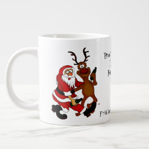 Tomte med älg - God Jul Jumbo Mugg