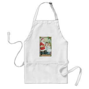 Tomte med barn förkläde