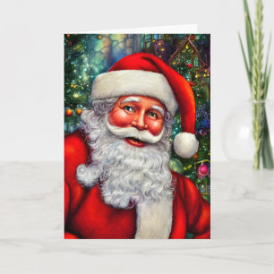 Tomte med en glimt i ögat Blank Kort
