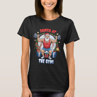 Tomte med en twist – Gymtomte Julhumor T Shirt
