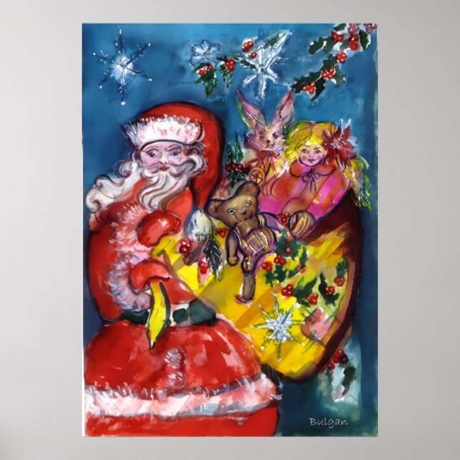 TOMTE MED GÅVOR POSTER (Framsidan)