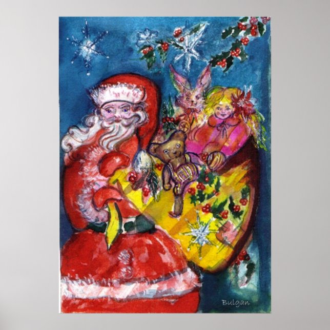 TOMTE MED GÅVOR POSTER (Framsidan)