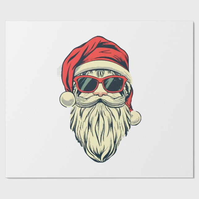 tomte med glasögon presentpapper (Platt)