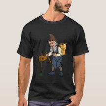 Tomte med kaskos T-shirt | Viktoriansk tomtepresen