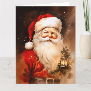 Tomte med lykta kort