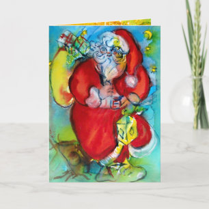 TOMTE MED LYKTAN I JULLNATTEN HELGKORT