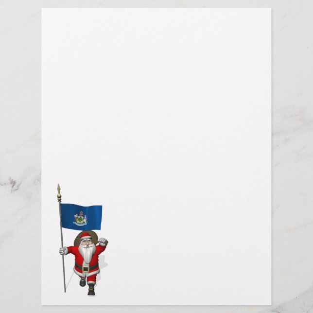 Tomte med Maine flagga (Framsida)