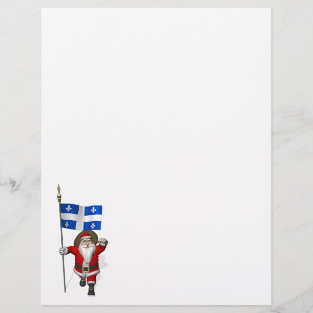 Tomte med Québecs flagga CDN (Framsida)