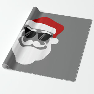 Tomte med solglasögon Rolig juldesign Presentpapper
