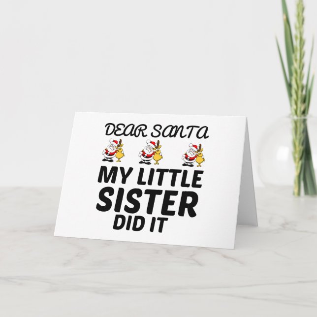 TOMTE MIN LILLA SYSTER GJORDE DET KORT (Framsida)