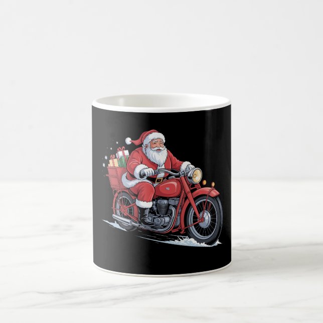 Tomte Motorcykel Biker Jul Weehnacht Kaffemugg (Center)