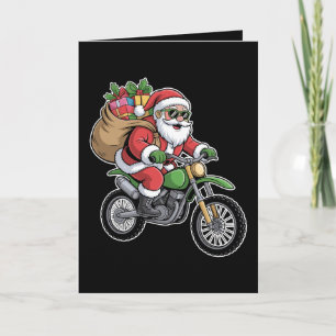 Tomte Motorcykel Jul Christmas Påse Ritt Kort