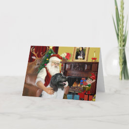 Tomte Newfie Landseer Helgkort