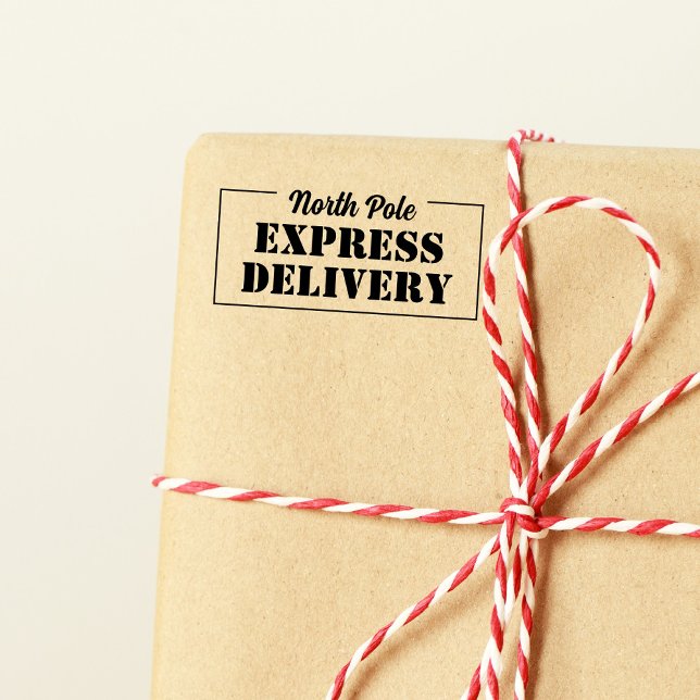 Tomte Nordpolen Express Leverans Stämpel (Skapare uppladdad)
