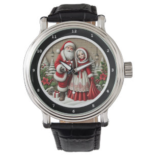 Tomte och fru Tomtes julscen Armbandsur