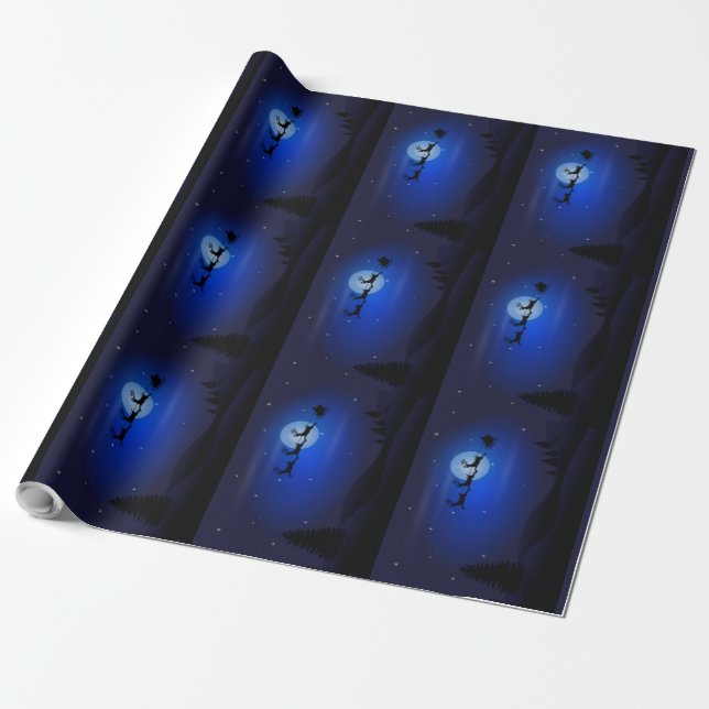 Tomte och hans renar - presentpapper (Utrullad)