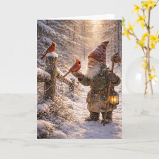 Tomte och kardinal kort