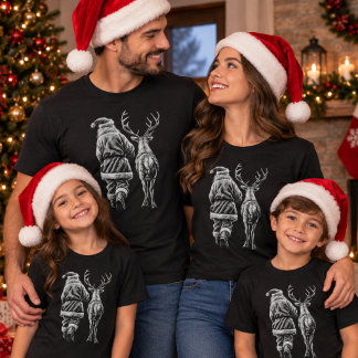 Tomte och ren jul t shirt
