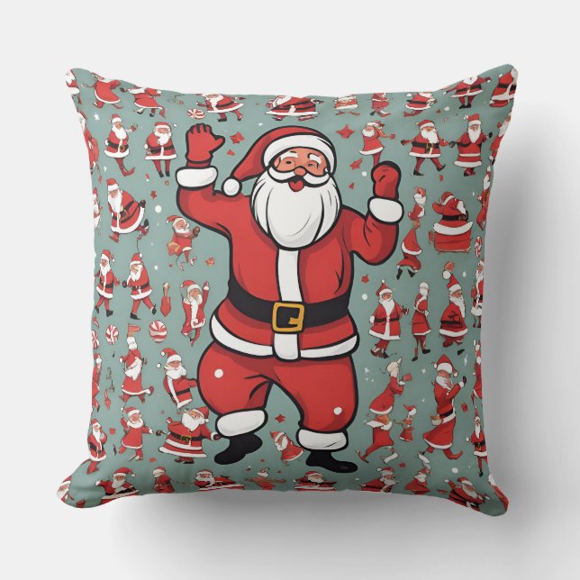 Tomte och renar kudde (Framsida)