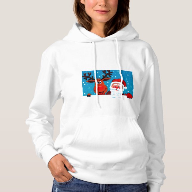 Tomte Och Renar T-shirt (Framsida)