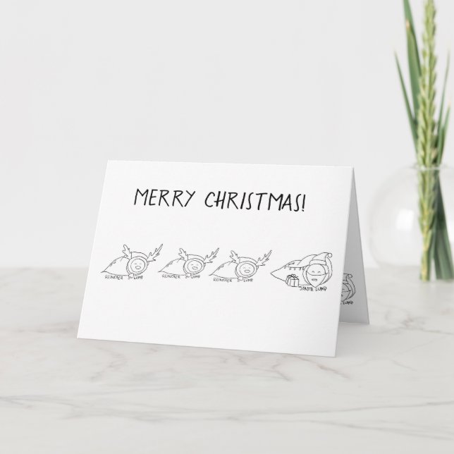 Tomte och renarnas klumpar kort (Framsida)