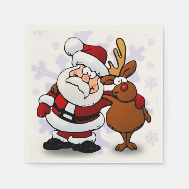 TOMTE OCH RUDOLPH PAPPERSSERVETT (Framsidan)