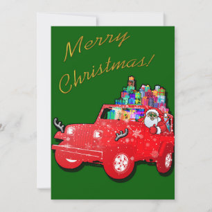 Tomte Offroad God Jul! Julkort