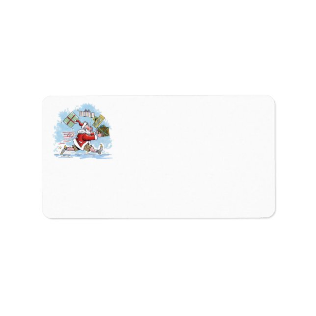 Tomte Oförberedd adressetiketter (Framsidan)