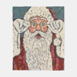 Tomte överraskad fleecefilt