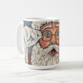 Tomte överraskad kaffemugg