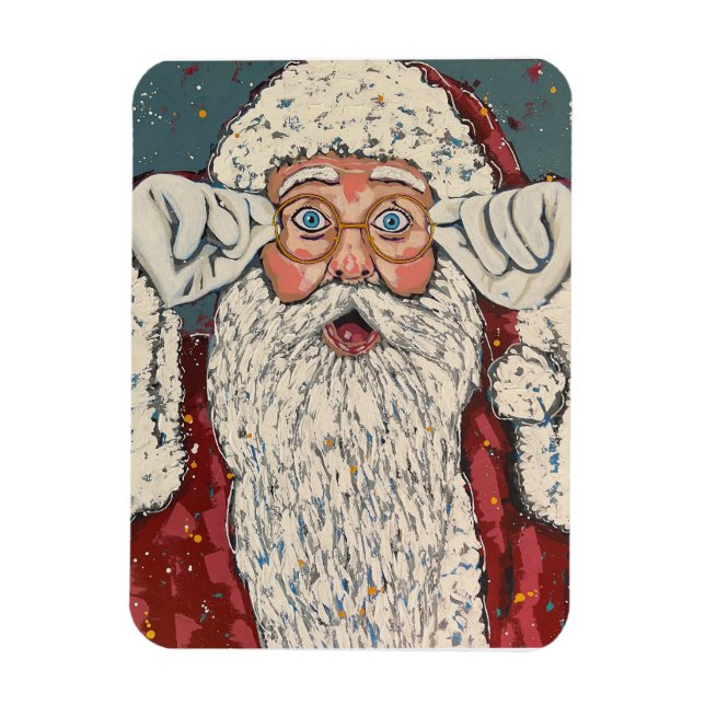 Tomte överraskad magnet (Vertikal)