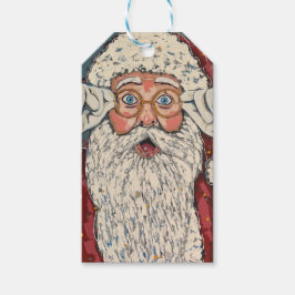 Tomte överraskad presentetikett